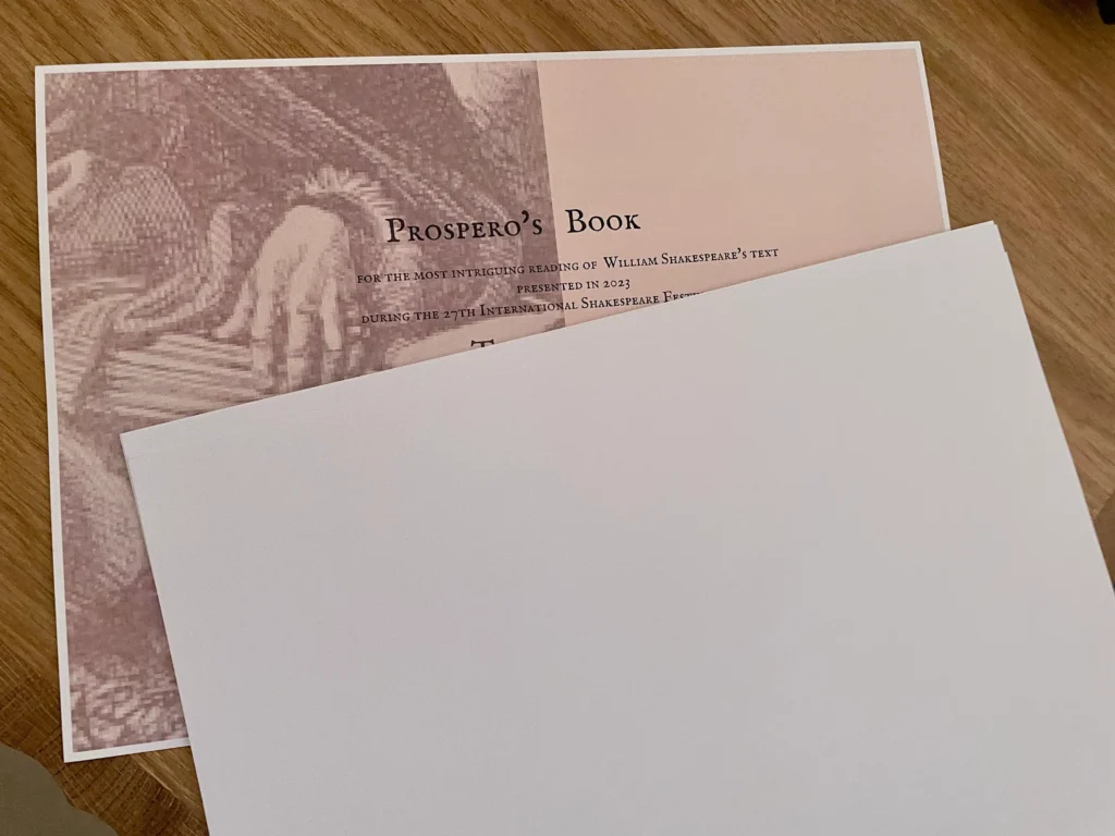 nagroda Księga prospera - tajny