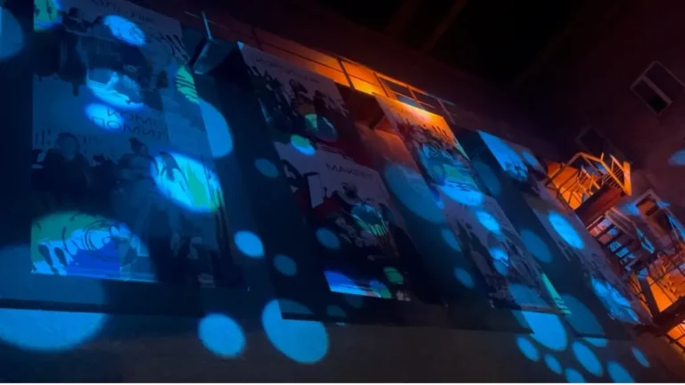 Festiwal ukraiński, światła i plakaty