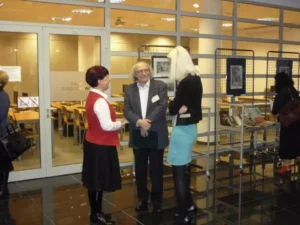 Otwarcie wystawy, prof. Blaim